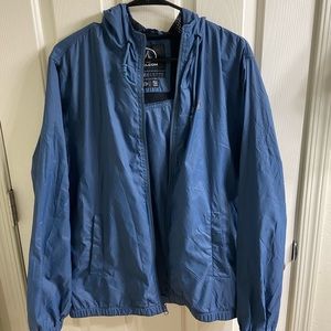 Blue Volcom Windbreaker Raincoat